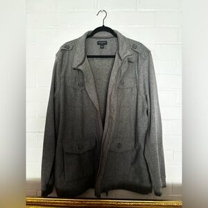 XXL Gray Shacket from Banana Republic